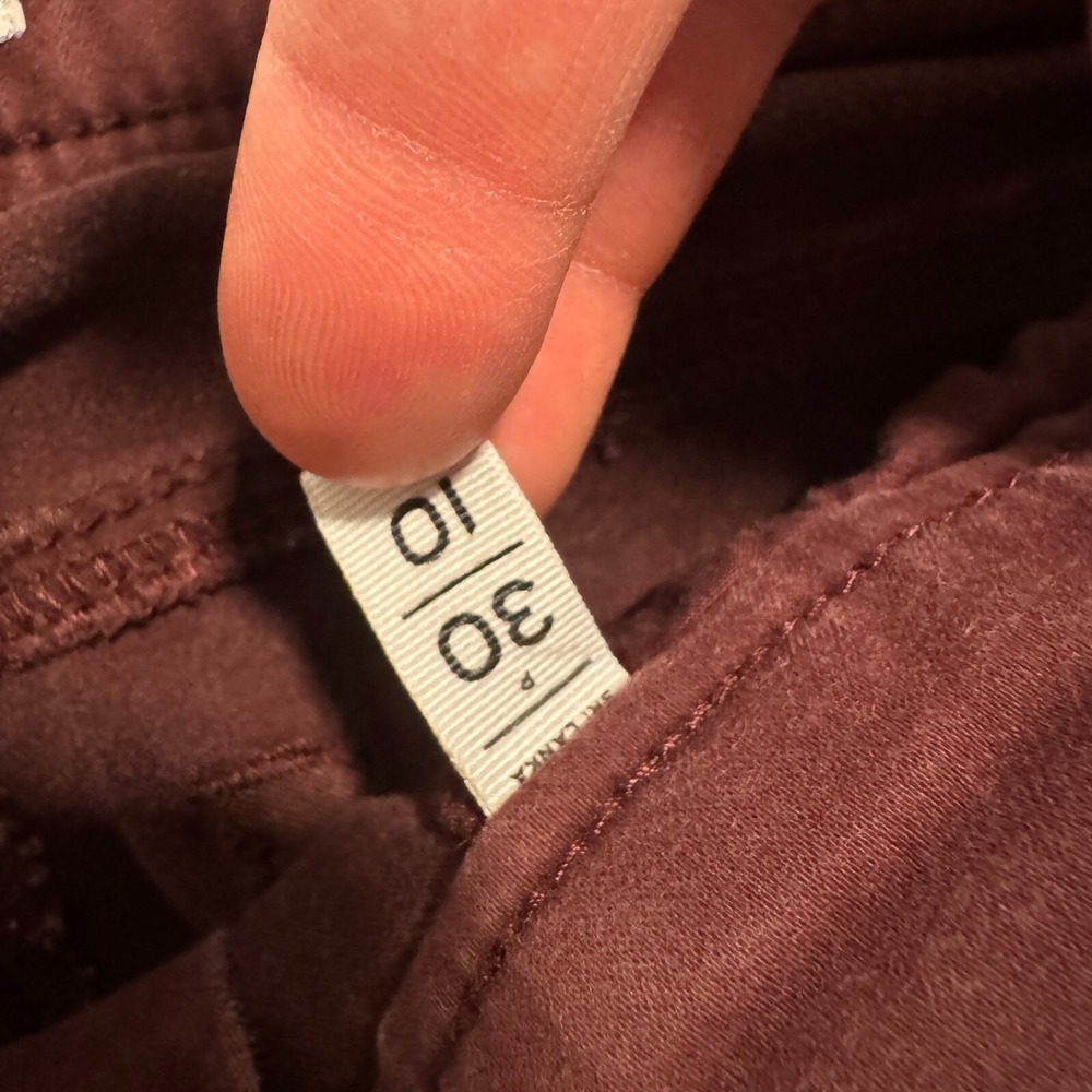 Ann Taylor Loft Curvy Straight Stretch Pants Maroon Women's Size 10 (Fits 32x23) - Picture 5 of 12